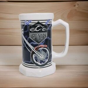 Vintage OCC 2005 Orange County Choppers New York Beer Stein Mug Motorcycle EUC